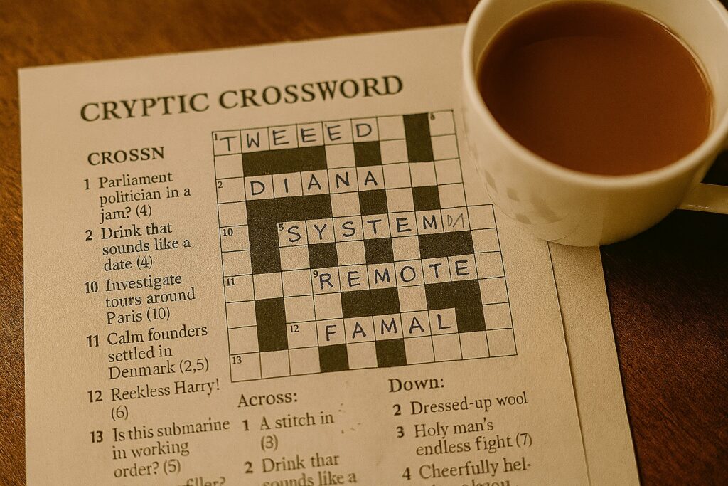 Crossword and a cuppa