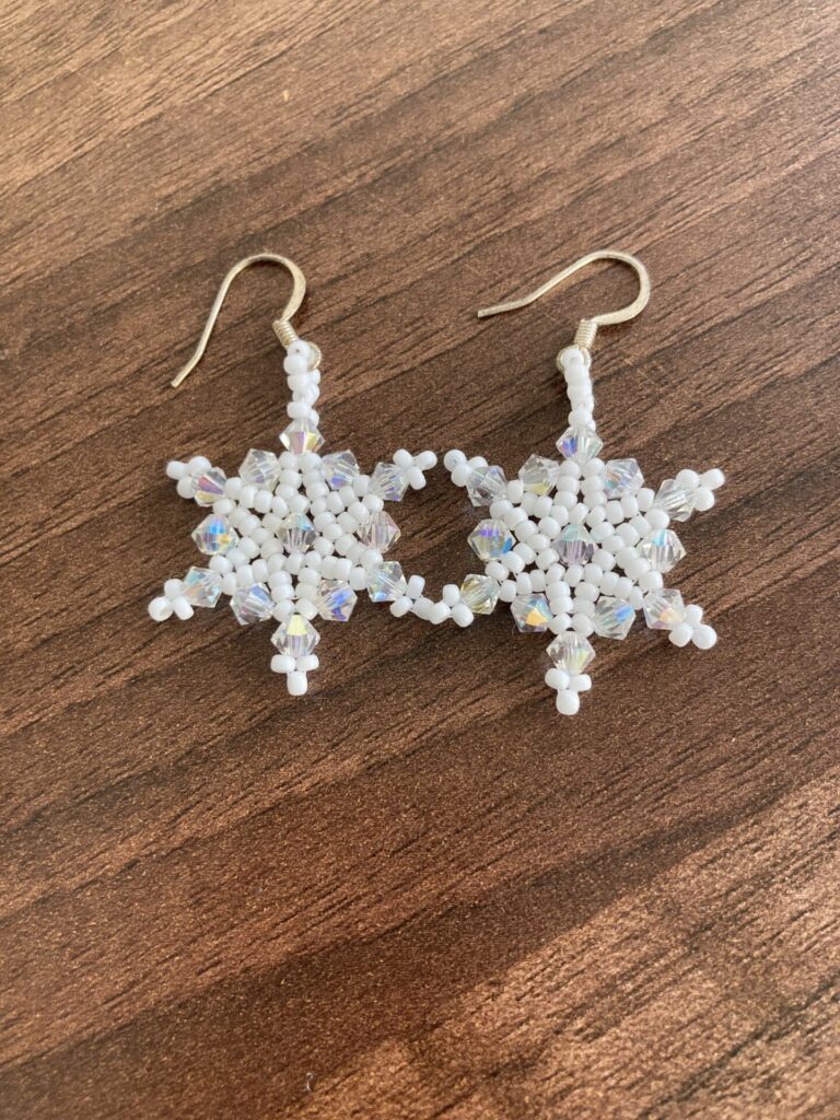 Snowflake earrings