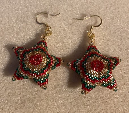 Christmas Star earrings